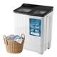 Portable Twin Tub Washing Machine 4kg Wash 3kg Spin Dryer Compact Caravan