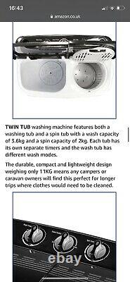 Portable Twin Tub Washing Machine Brand New TG910