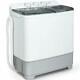 Portable Washing Machine 21lbs Compact Twin Tub Washer And Spin Dryer White&grey