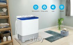 Portable Washing Machine, KUPPET 21lbs Compact Twin Tub Washer and Spin Dryer