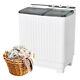 Portable Washing Machine Twin Tub Laundry Washer Machine 7.5kg Washer+3kg Dryer