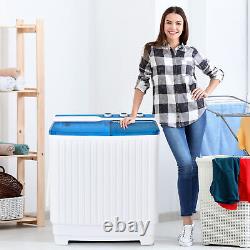 Portable Washing Machine Twin Tub Laundry Washer Machine 7.5KG Washer+3KG Dryer