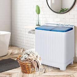 Portable Washing Machine Twin Tub Laundry Washer Machine 7.5KG Washer+3KG Dryer