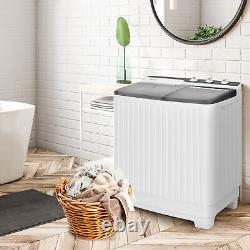 Portable Washing Machine Twin Tub Laundry Washer Machine 7.5KG Washer+3KG Dryer