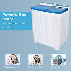 Portable Washing Machine Twin Tub Laundry Washer Machine 7.5KG Washer+3KG Dryer