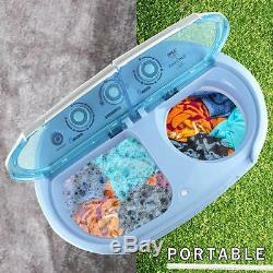 Pyle Compact & Portable Washer & Dryer, Mini Washing Machine and Spin Dryer
