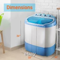 Pyle PUCWM22 2 in 1 Portable Compact Mini Top Load Washing Machine & Spin Dryer