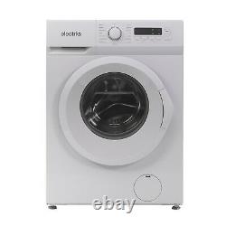 Refurbished electriQ eqwm8kg1400 Freestanding 8KG 1400 Spin Washing Machine Whit