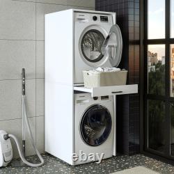Roomart Duo Washing Machine / Dryer Cabinet With Pull-Out Shelf