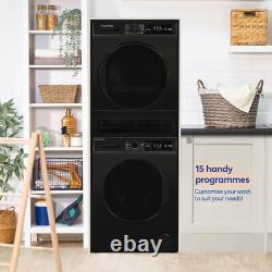Russell Hobbs Washing Machine 8kg 1400rpm Black Freestanding RH814W111B