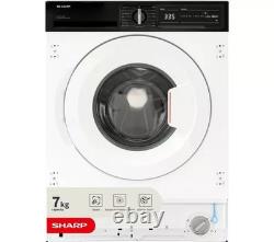 SHARP ES-NIH714BWA-EN Integrated 7 kg 1400 Spin Washing Machine White