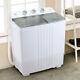 Semi-automatic Twin Tube Washing Machine Compact Laundry Cloth Washer Spin Dryer