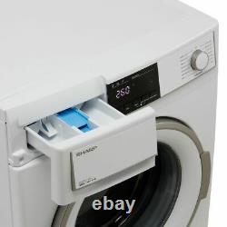 Sharp ES-HFB0143WD-EN D Rated 10Kg 1400 RPM Washing Machine White New