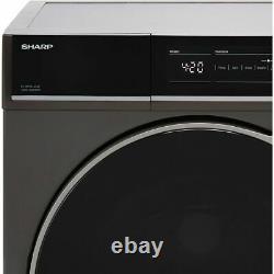 Sharp ES-NFH014CAC-EN Washing Machine 10Kg 1400 RPM C Rated Graphite