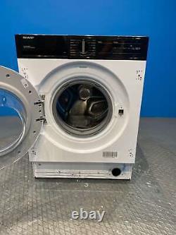 Sharp ES-NIH814BWA-EN Integrated 8kg 1400 Spin Washing Machine White 16489