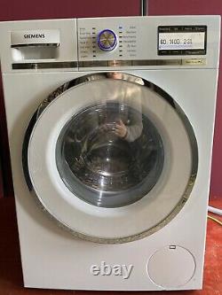 Siemens iQ700 washing machine, 9kg 1400 spin, A+++, rapid 15min wash, drum light