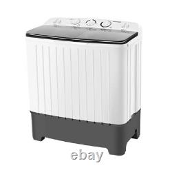 Twin Compact Tub Cloth Washing Machine with Dryer 5.6-7.0 Kg Freetanding White