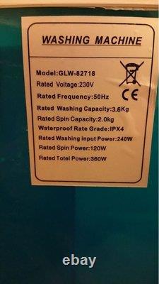 Twin Tub Mini Dorm Portable Washing Machine Dryer Laundry Compact Washer Camping