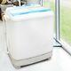 Twin Tub Mini Washing Machine Spin Dryer 7.2kg Portable Electric Self Drain Pump