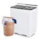 Twin Tub Portable Semi-automatic Washing Machine 6.5kg Washer+2kg Dryer Grey