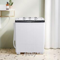 Twin Tub Washing Machine Compact Mini Laundry Washer 4.5KG Washer+1.5KG Dryer