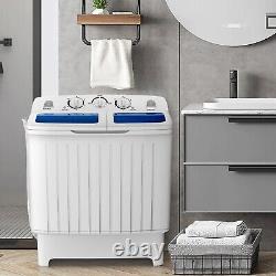 Twin Tub Washing Machine Compact Mini Laundry Washer 5KG Washer+3KG Dryer