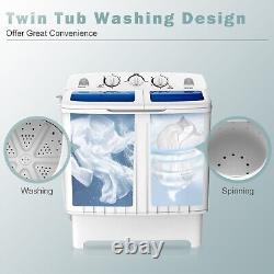 Twin Tub Washing Machine Compact Mini Laundry Washer 5KG Washer+3KG Dryer