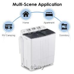 Twin Tub Washing Machine Portable Laundry Machine with 4.5 kg Washer &1.5 kg Dryer