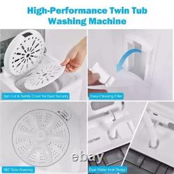 Twin Tub Washing Machine Portable Laundry Washer Machine 4.5KG Washer +1.5KG Dry