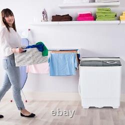 Twin Tub Washing Machine Portable Laundry Washer Machine 6.5KG Washer+2KG Dryer