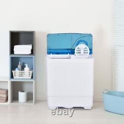 Twin Tub Washing Machine Portable Laundry Washer Machine 6.5KG Washer-Blue