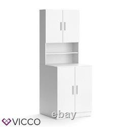Vicco washing machine cabinet Liana white bathroom cabinet tall cabinet bathroom