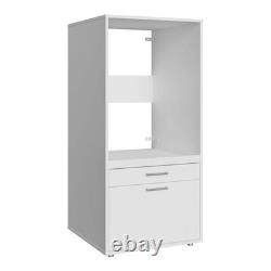Wade Logan Cabinet For Dryer On Washing Machine In White With Additional Flip Up