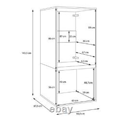 Wade Logan Cabinet For Dryer On Washing Machine In White With Additional Flip Up