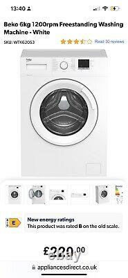 Washing Machine, 6Kg 1200PRM White