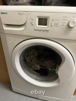 Washing Machine Beko 8kg White Good Working Good Quality Door Handel Is Broken