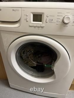 Washing Machine Beko 8kg White Good Working Good Quality Door Handel Is Broken
