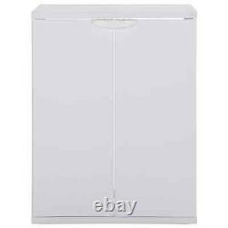 Washing Machine Cabinet White PVC Bathroom Laundry Room Dryer Cupboard vidaXL