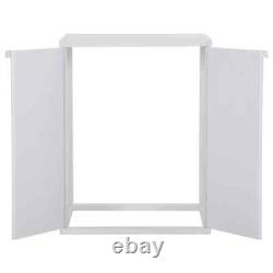 Washing Machine Cabinet White PVC Bathroom Laundry Room Dryer Cupboard vidaXL