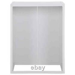 Washing Machine Cabinet White PVC Bathroom Laundry Room Dryer Cupboard vidaXL