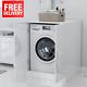 Washing Machine Cabinet With Door Bathroom Laundry Room Cupboard White Unit