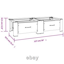 Washing Machine Pedestal Stand Holder Raiser Dryer Pedestal Stand White vidaXL