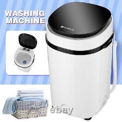 White 4.6kg Mini Portable Washing Machine Compact Laundry Washer Spin Dryer Baby