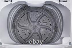 White Portable 2.0 Cu Ft Washer Stainless Steel Tub Plastic Door Washing Machine