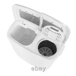 11lb Portable Washing Machine Compact Twin Tub Laundry Laveuse Spin Dryer Timer