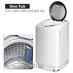 2 In 1 Compact Automatique Washing Machine Autoportante À Chargement Spin & Dry 3,5 KG