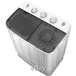 7,5 KG Lave-portable Machine Compacte Mini Double Cuve De Lavage Laveuse Spin Sécheuse