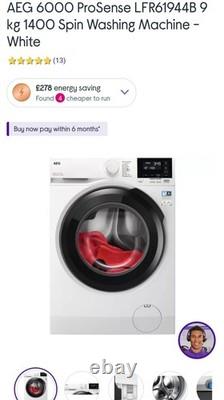 AEG LFR61944B Lave-linge 9 kg 1400 tr/min tout neuf, inutilisé, scellé