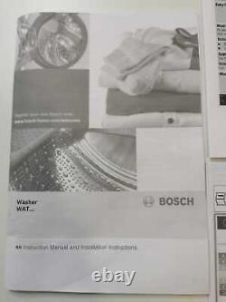 Bosch Serie 6 Wat28463gb 9kg Machine À Laver Avec 1400 RPM Blanc A+++ Évalué