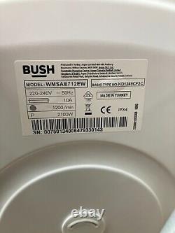 Bush Wmsae712ew Machine À Laver Debout Libre 7kg Blanc